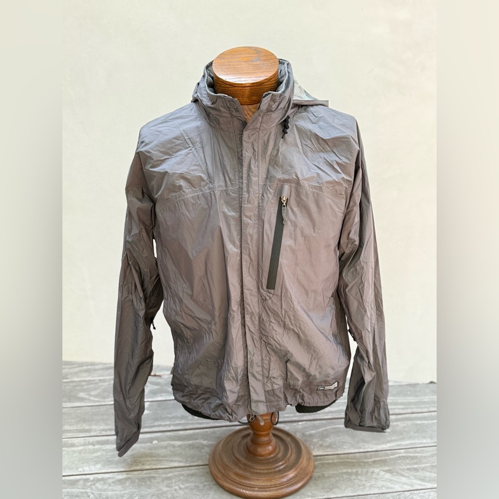 REI Men's Charcoal Waterproof Windbreaker Jacket